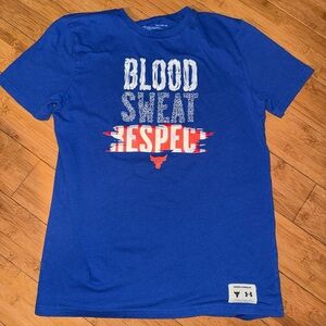 Under Armour Blue and Red Graphic Tee
